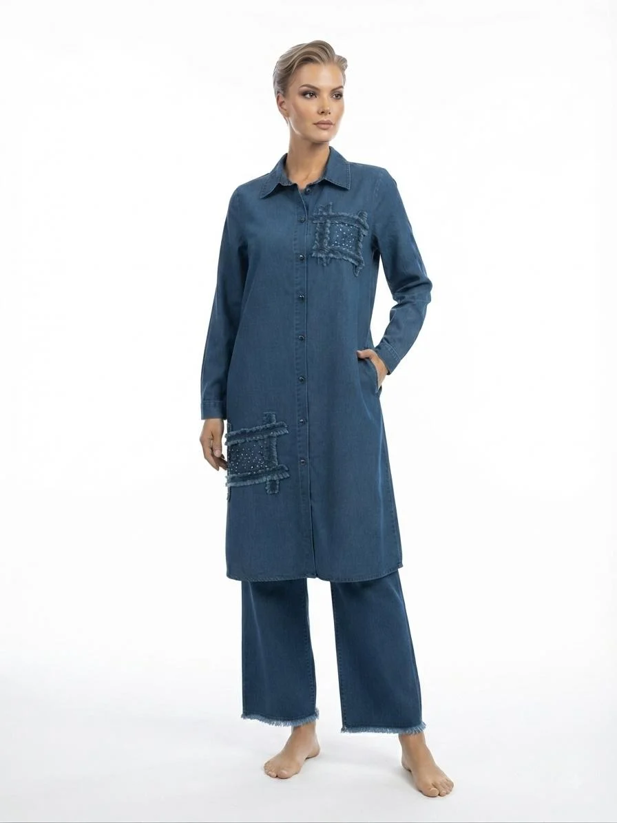 227-TENCEL-TAKIM TENCEL TAKIM - İNDİGO