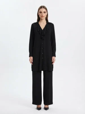 BAMBU KUMAŞ HIRKA - SİYAH